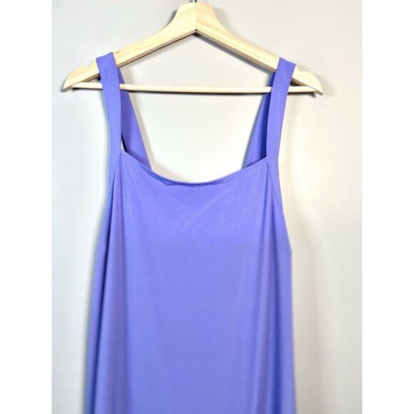 ATHLETA Arrival Dress Size 1X Dark Adonis Blue Lightweight Maxi Long Lagenlook - Picture 4 of 15